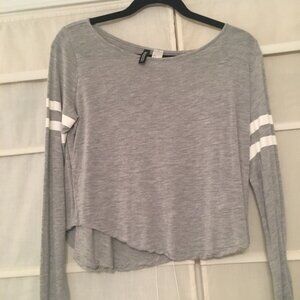 H&M Cropped Baseball Tee (Size S)